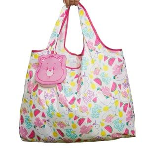 Large carebears travel reusable shopping bag